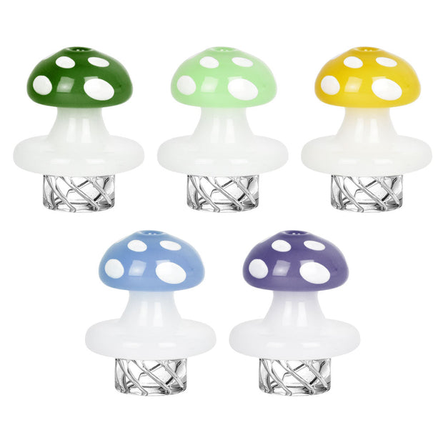 Mushroom Helix Carb Cap - 32mm / Colors Vary - Headshop.com