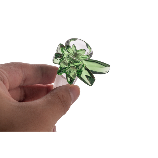 14mm & 18mm Male Joint Heady Hemp Leaf Bowl - Headshop.com