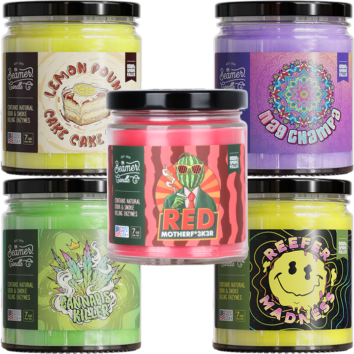 Beamer Candle Co. Odor & Smoke Killer Glass Jar Candle | 7oz - Headshop.com