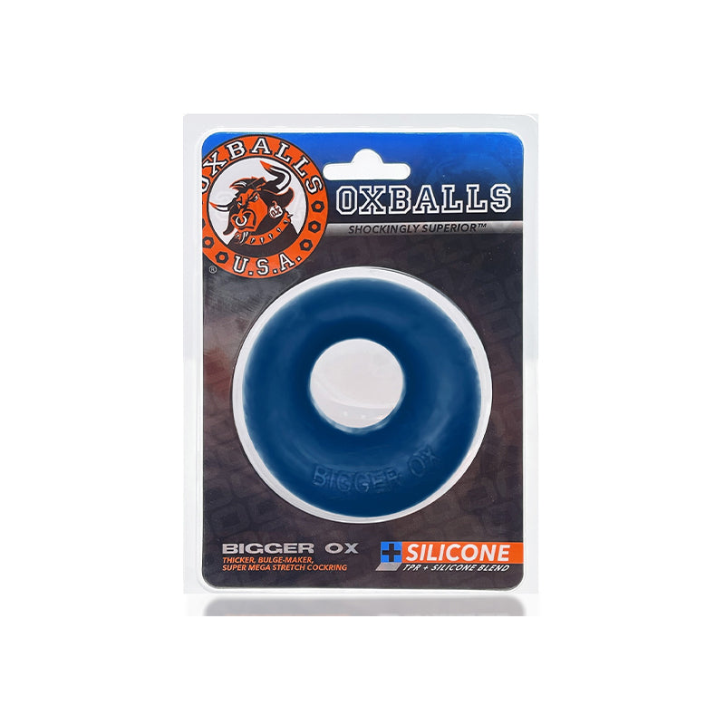 OxBalls Bigger Ox Thick Cockring Silicone TPR Space Blue Ice - Headshop.com