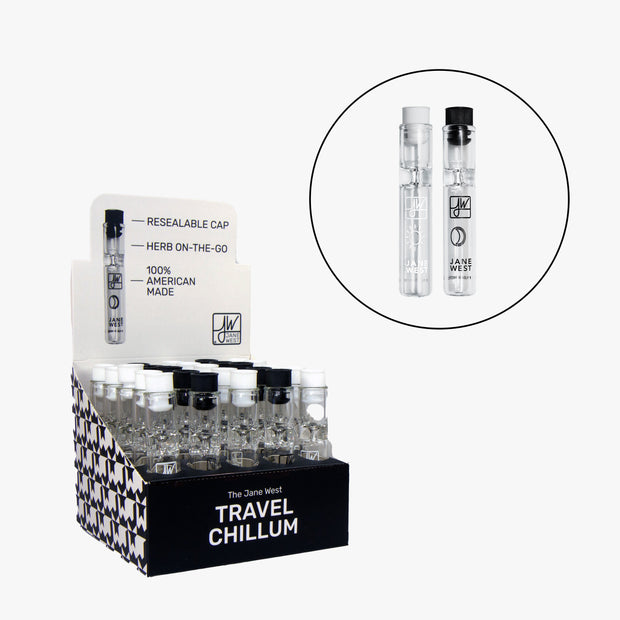 Jane West Travel Pipe - 25ct Display Pack - Headshop.com