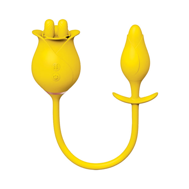 Clit-Tastic Tulip Finger Massager & Pleasure Plug Yellow - Headshop.com