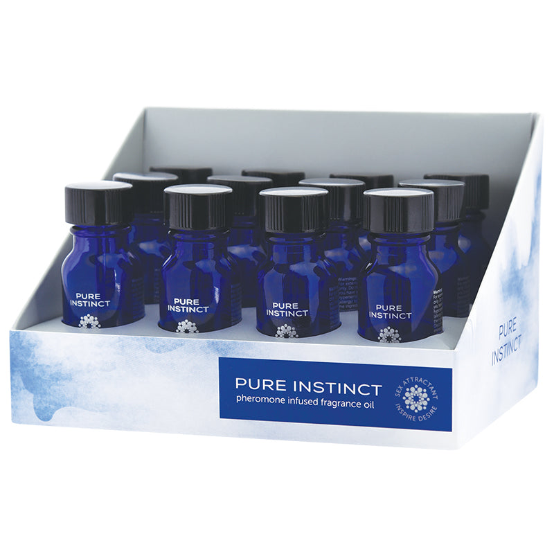 Pure Instinct Pheromone Fragrance Oil True Blue Display 12ct - Headshop.com