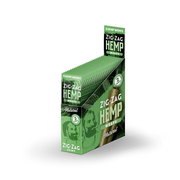 Zig Zag Hemp Wraps - 2pk 25pcs - Headshop.com