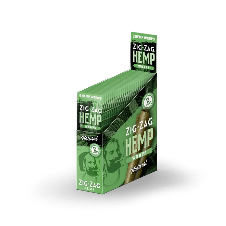 Zig Zag Hemp Wraps - 2pk 25pcs - Headshop.com