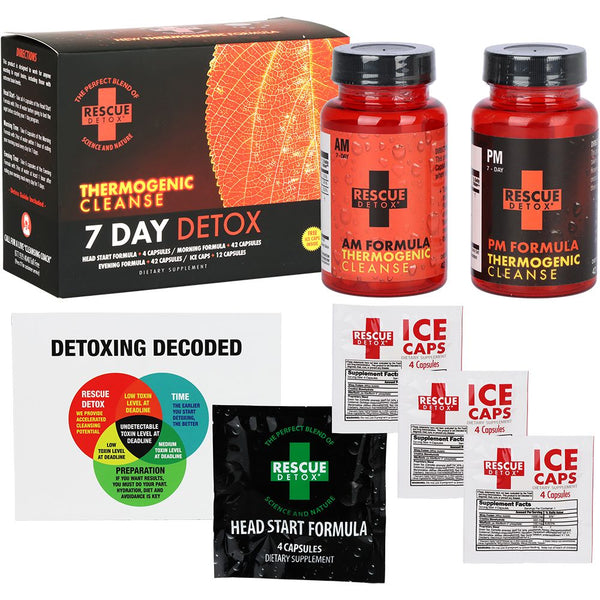 Rescue Detox 7 Day Thermogenic Cleanse Detox Kit Rescue Detox 7 Day Thermogenic Cleanse Detox Kit