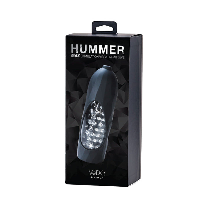 VeDO Hummer 2.0 Rechargeable Vibrating Sleeve Black Pearl - Headshop.com
