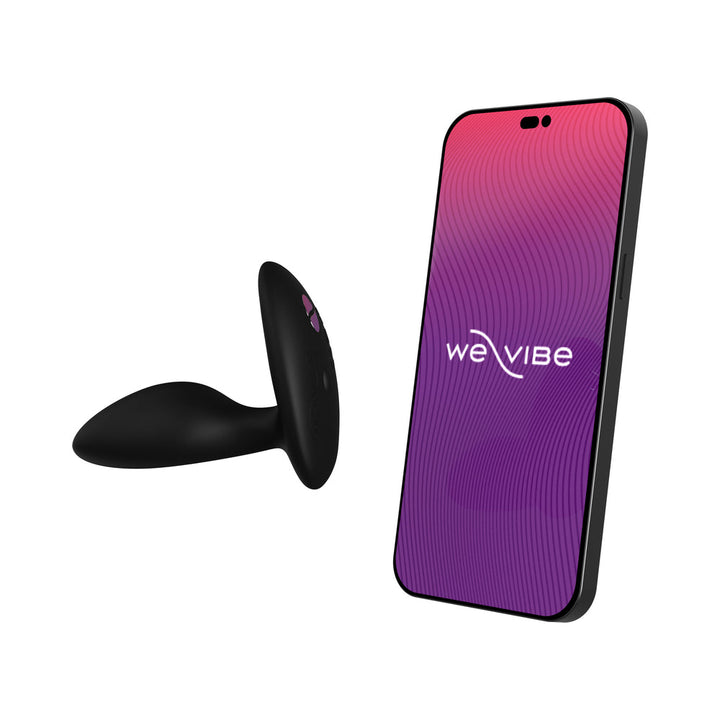 We-Vibe Ditto+ Rechargeable Remote-Controlled Silicone Vibrating Anal Plug Satin Black - Headshop.com