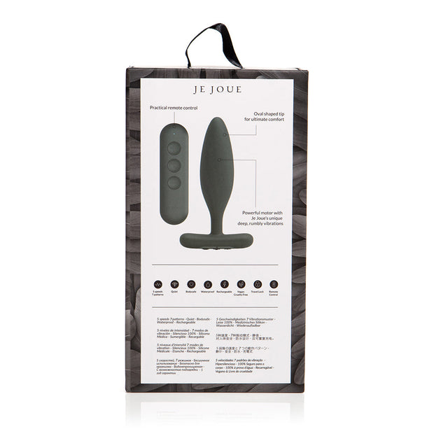 Je Joue Vesta Vibrating Butt Plug Black - Headshop.com