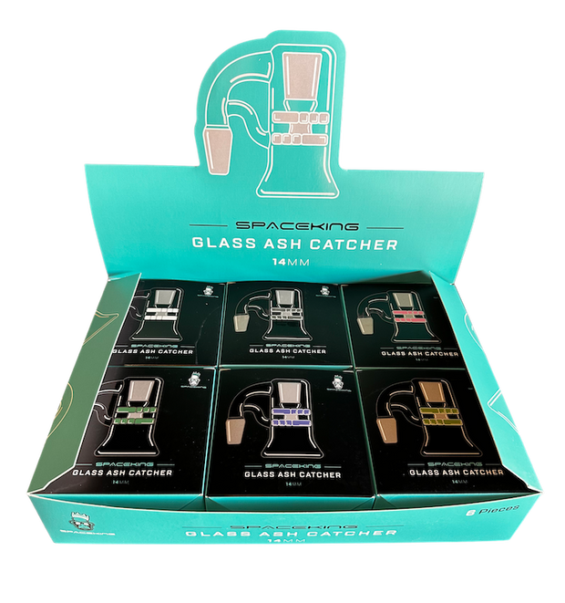 Space King Glass Ash Catcher (Display of 6) - Headshop.com