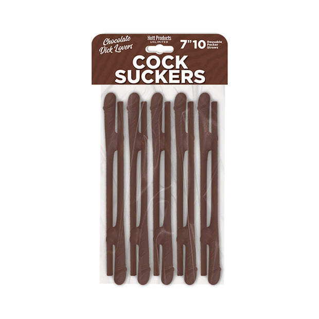 Skins Pecker Straws Chocolate Lovers (10-Pack) - Headshop.com