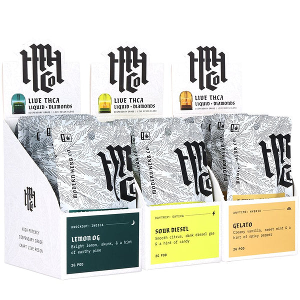 Modern Herb Co Liquid Diamonds THCA Pod | 2g | 6ct Display Modern Herb Co Liquid Diamonds THCA Pod | 2g | 6ct Display