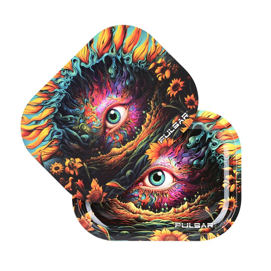 Pulsar Mini Rolling Tray & Lid Kit - Sunflower of The Mind / 7"x5.5" - Headshop.com