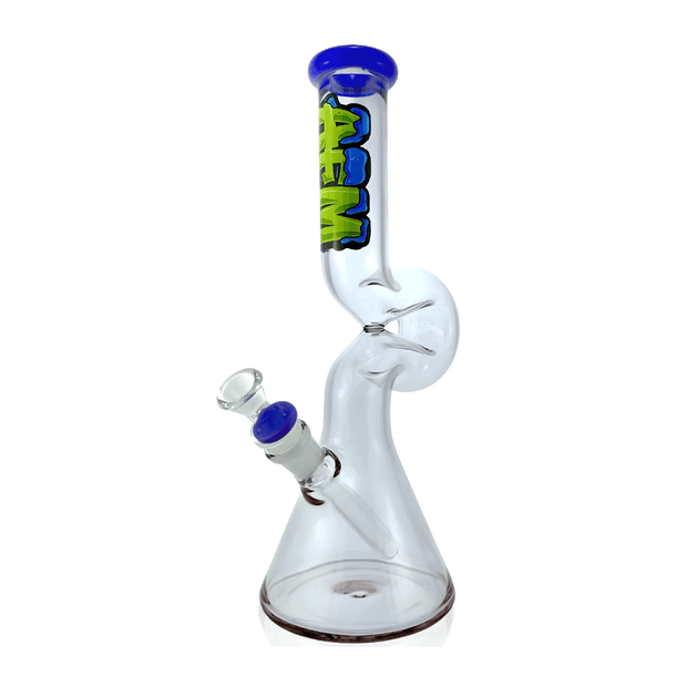 AFM Glass 12" Beaker Wave Full Color Glass Water Pipe