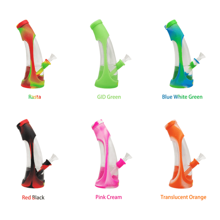 Waxmaid 8.5" Horn Silicone Glass Water Pipe - Headshop.com
