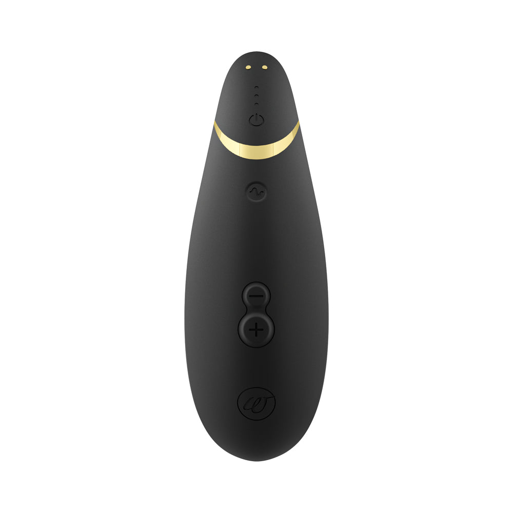 Womanizer Premium 2 Rechargeable Silicone Luxurious Pleasure Air Clitoral Stimulator Black - Headshop.com