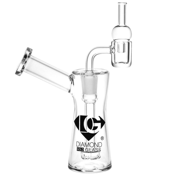 Diamond Glass Rong Mini Dab Rig - 5.25" / 14mm F Diamond Glass Rong Mini Dab Rig - 5.25" / 14mm F
