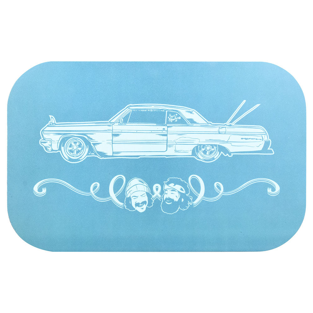 Cheech & Chong x Pulsar Magnetic Rolling Tray Lid - Love Machine / 11"x7" - Headshop.com