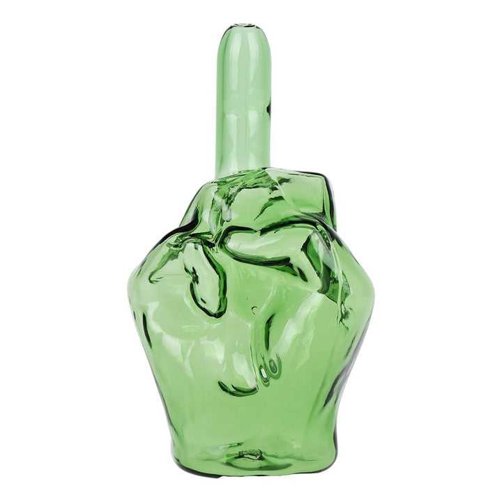 Middle Finger Glass Hand Pipe - 4.25" - Headshop.com