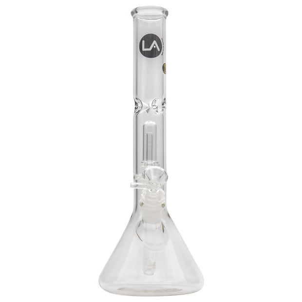 LA Pipes Single or Double Showerhead Perc Beaker Bong - Headshop.com