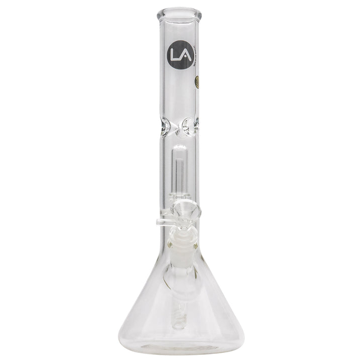 LA Pipes Single or Double Showerhead Perc Beaker Bong - Headshop.com
