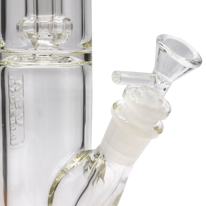 LA Pipes Thick Glass Straight Showerhead Perc Bong - Headshop.com
