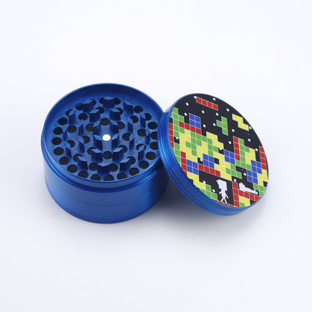 4 Piece Tetris Design Zinc Alloy Metal Grinder - Headshop.com