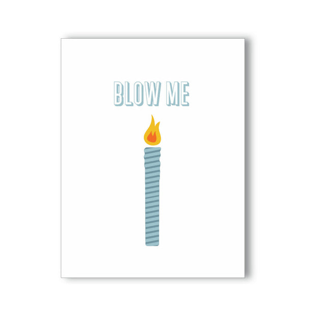 Blow Me Candle Naughty Kard - Headshop.com