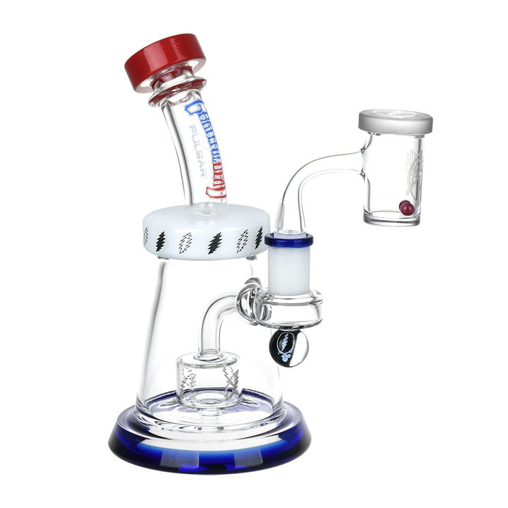 Grateful Dead x Pulsar Lightning Bell Dab Rig Set - 7.5" / 14mm F - Headshop.com