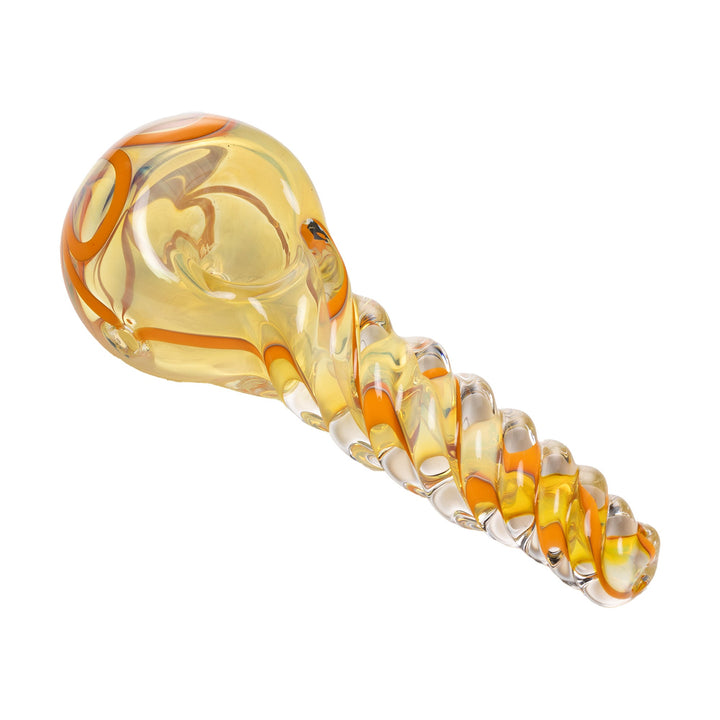 Human Grade Twist Glass Spoon Pipe Model B - Headshop.com