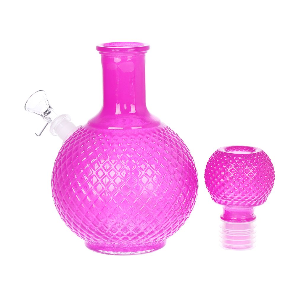 Vintage Decanter Solid Color Glass Water Pipe - Cruet / 9.75" / 14mm F / Colors Vary - Headshop.com