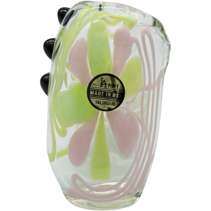 LA Pipes Green Slyme and Bubble Gum Twist Hammer Pipe - Headshop.com