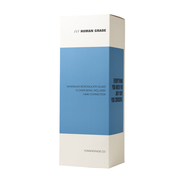 Human Grade Inline Tube Triple Ice Catch Glass Water Pipe