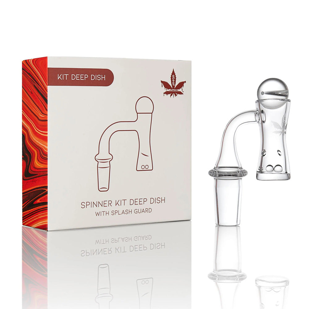 aLeaf Quartz Banger Spinner Kit - Deep Dish/14mm M/90 Degree - Headshop.com