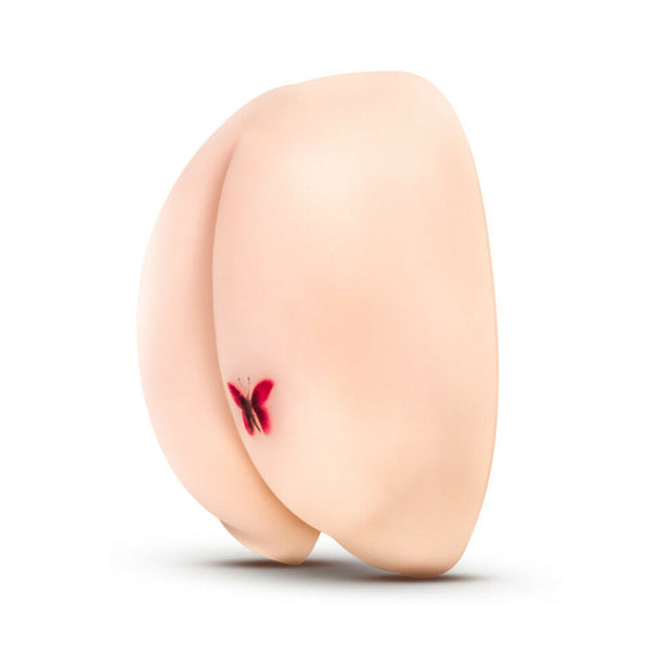 X5 Men Vibrating Rear Ecstasy Remote-Controlled Dual Entry Masturbator Beige - Headshop.com