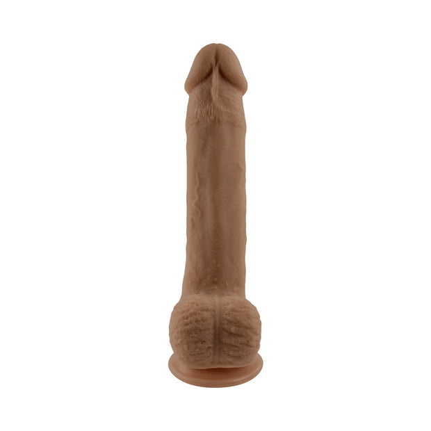 Selopa Natural Feel Flexskin Bendable Dildo with Moving Material 7 in. Dark - Headshop.com