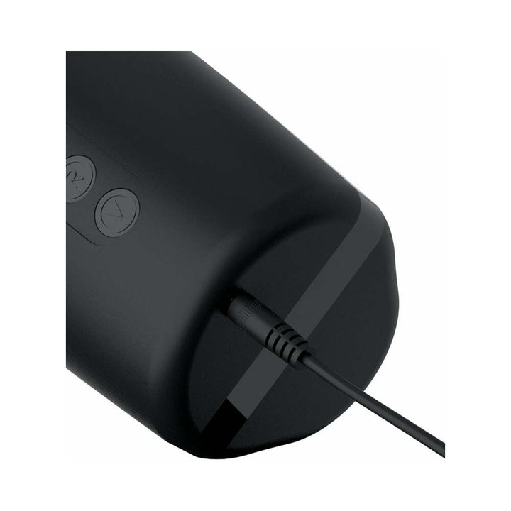 PDX Elite Motobator 2 Rechargeable Thrusting Vibrating Masturbator Clear/Black - Headshop.com