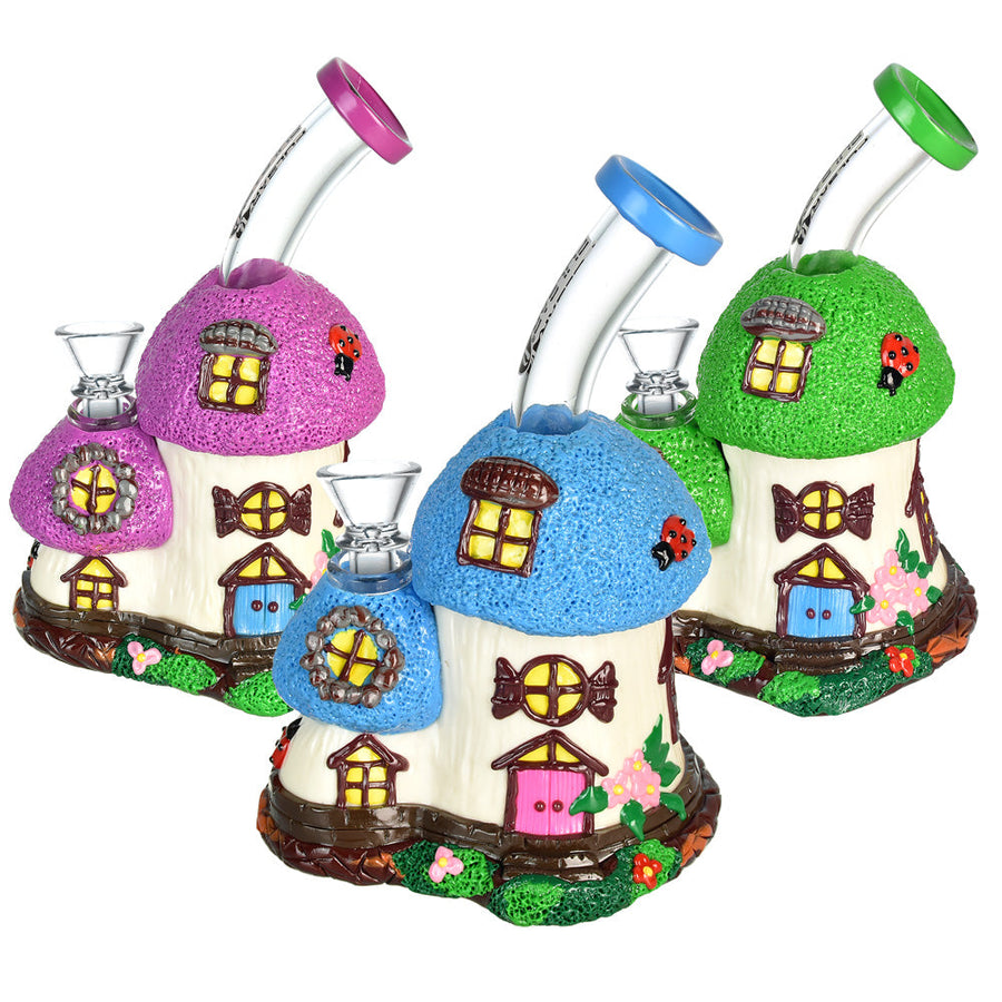 Pulsar Mini Cottage Water Pipe - 6.75"/14mm F/Colors Vary - Headshop.com