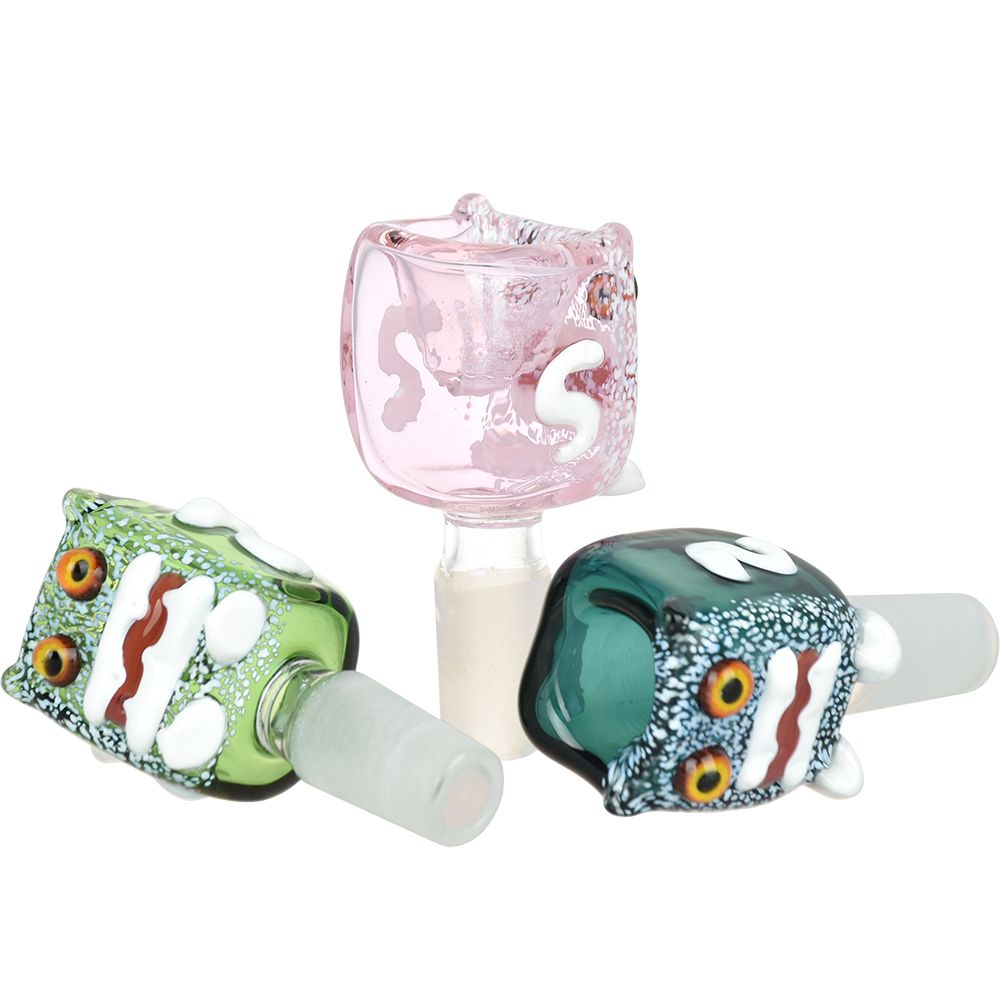 Robot Head Glass Herb Slide - 14mm M 5ct - Headshop.com