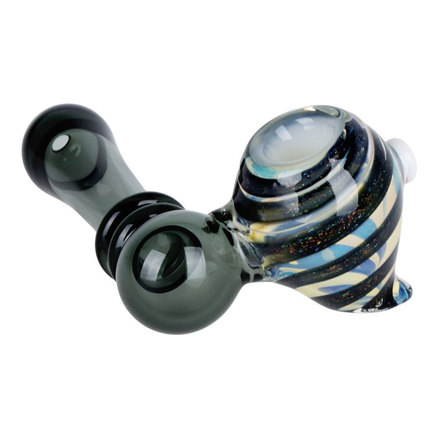 Intergalactic Hive Dichro Swirl Sidecar Glass Hand Pipe - 4" - Headshop.com