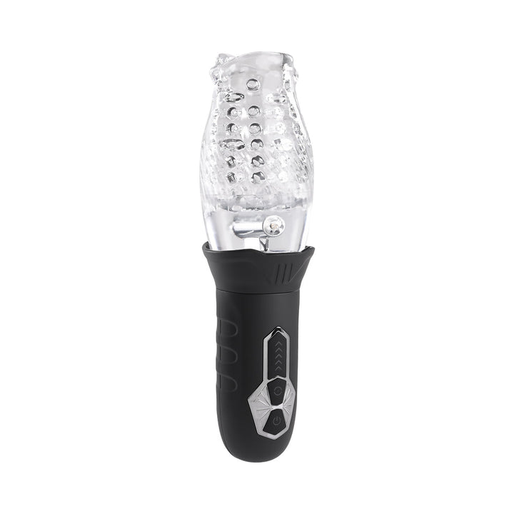 Zero Tolerance Cyclone Rechargeable Vibrating Spinning Stroker Black Clear - Headshop.com