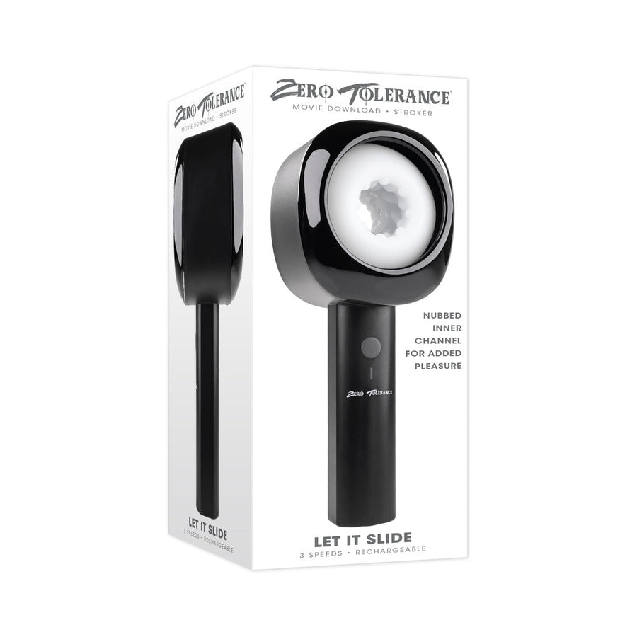 Zero Tolerance Let It Slide Rechargeable Stroker Black - Headshop.com