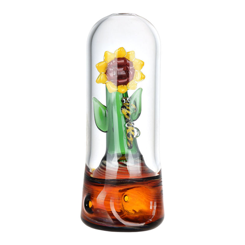 Empire Glass Works Sunflower Sanctuary Terrarium Hand Pipe - 5.75" - Headshop.com