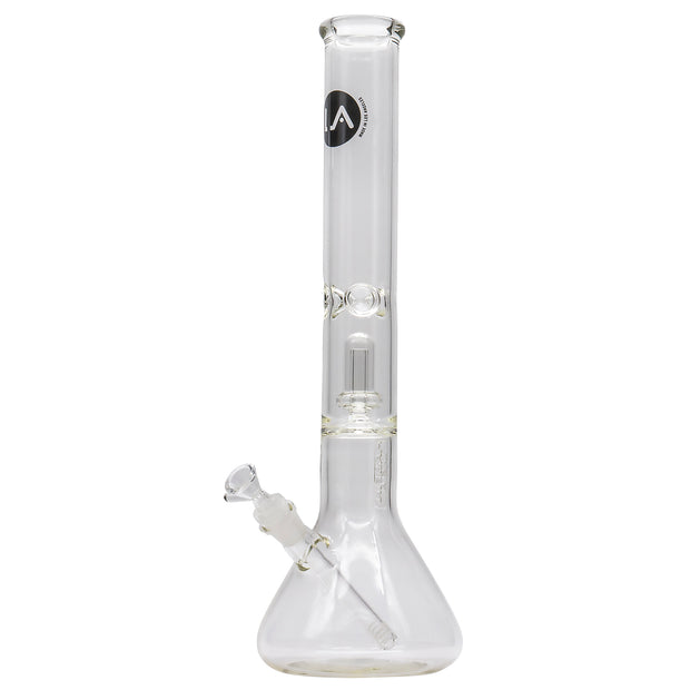 LA Pipes Thick Glass Beaker Showerhead Perc Bong - Headshop.com