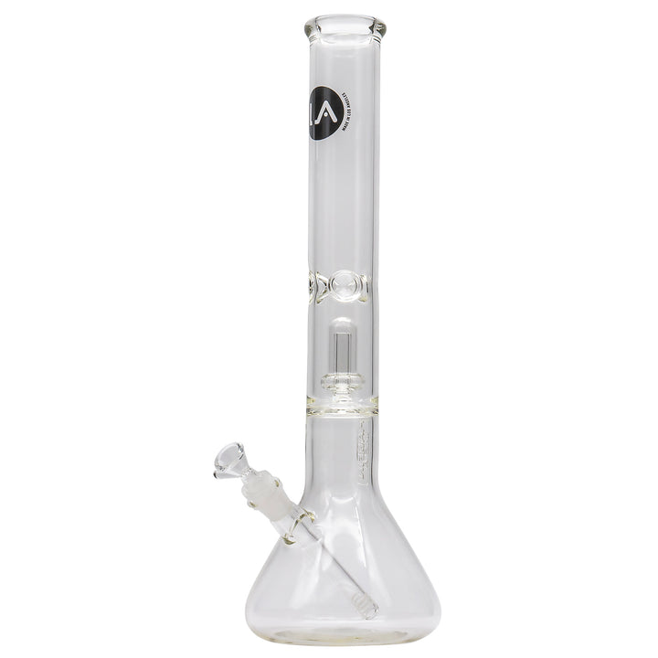 LA Pipes Thick Glass Beaker Showerhead Perc Bong - Headshop.com