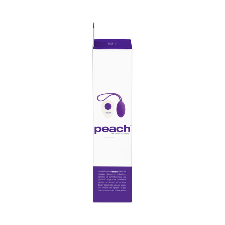 VeDO Peach Rechargeable Egg Vibe - Into You Indigo - Headshop.com