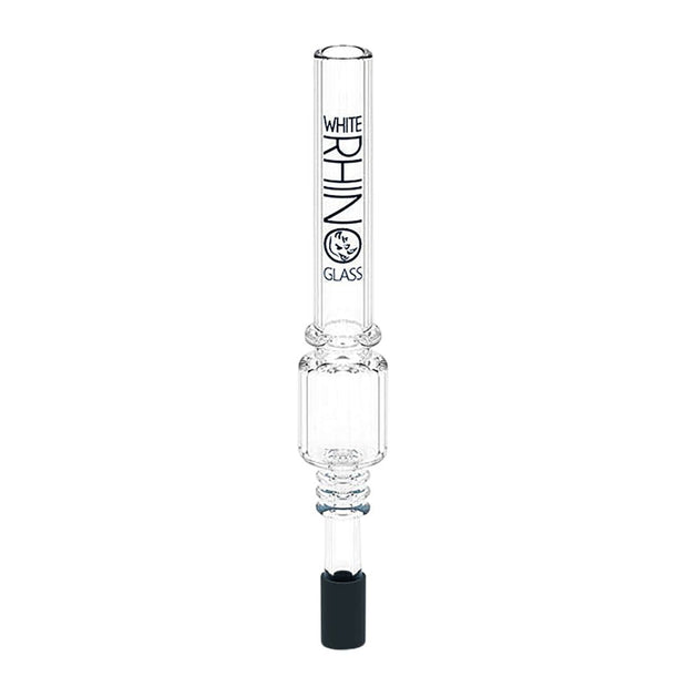 White Rhino Quartz Dab Straw V4 w/ Silicone Cap - 5" 25ct - Headshop.com