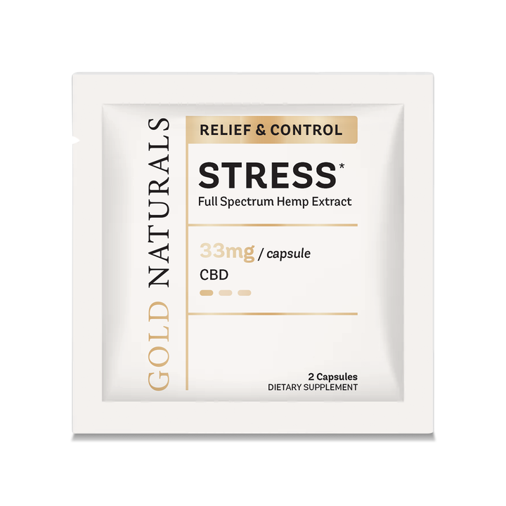 Gold Naturals Stress Relief Soft Gels - Headshop.com