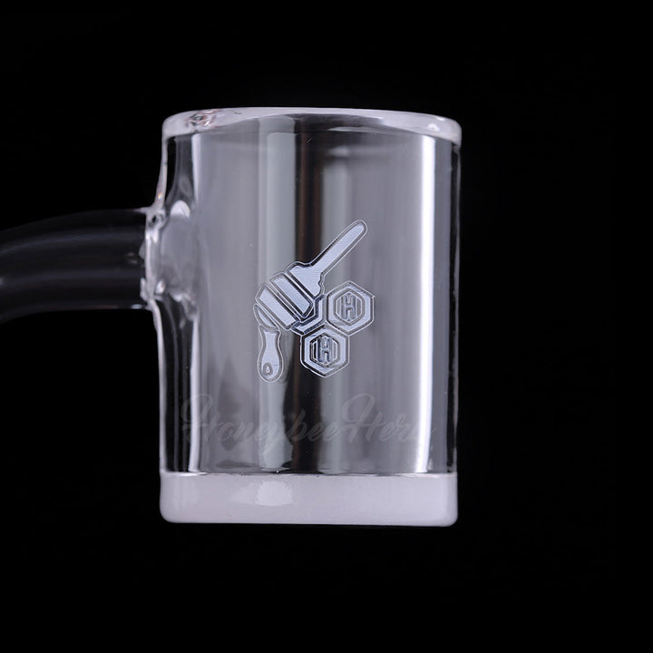 HONEY & MILK BEVEL QUARTZ BANGER - 90° DEGREE | YL - Headshop.com