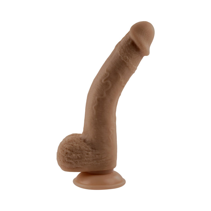 Selopa Natural Feel Flexskin Bendable Dildo with Moving Material 7 in. Dark - Headshop.com
